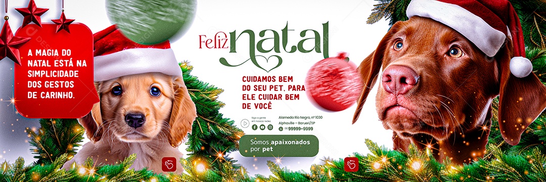 Carrossel Feliz Natal A Magia do Natal Está na Simplicidade dos Gestos de Carinho Social Media PSD Editável