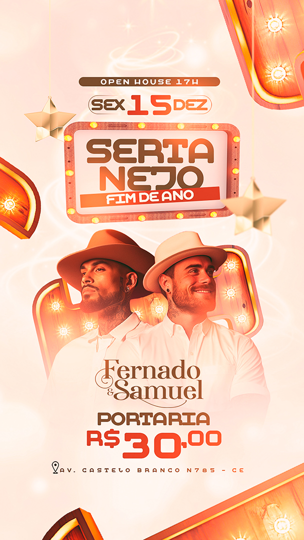 Motion Story Flyer Sertanejo Fim De Ano Fernado & Samuel Social Media After Effects Editável