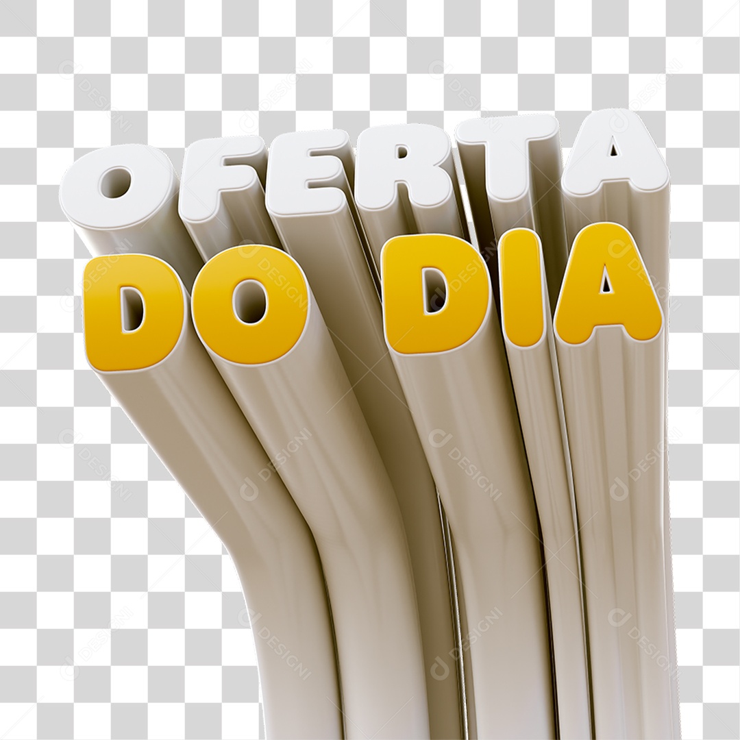 Selo 3D Oferta do Dia PNG Transparente