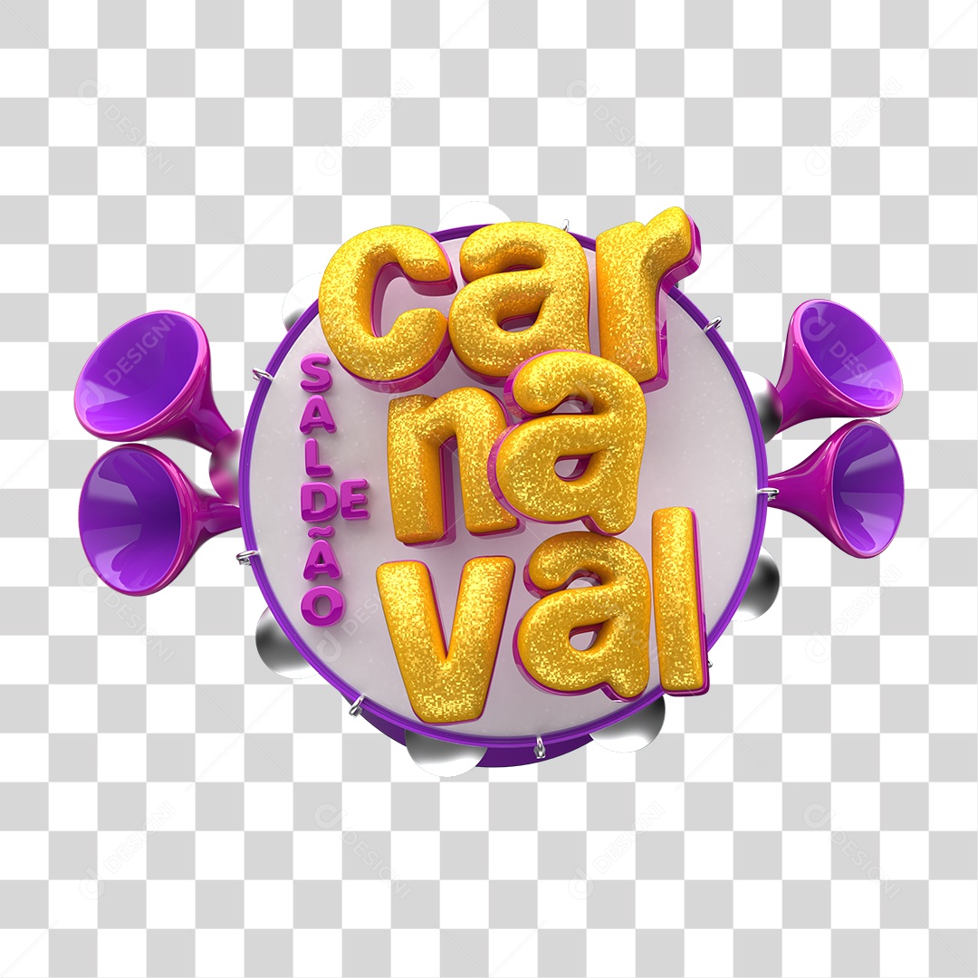 Transparent PNG Carnival Party 3D Stamp