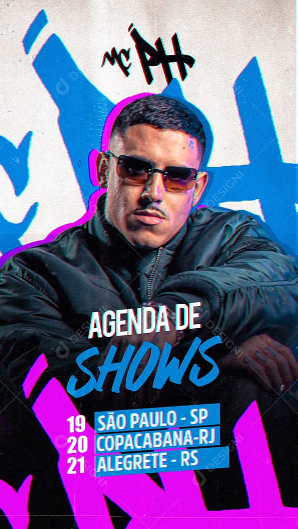 Social Media Flyer Mc Ph Agenda De Shows Psd Editável Download Designi 7569