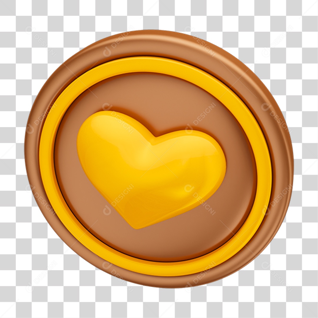 Chocolate Heart Easter PNG Transparent Element