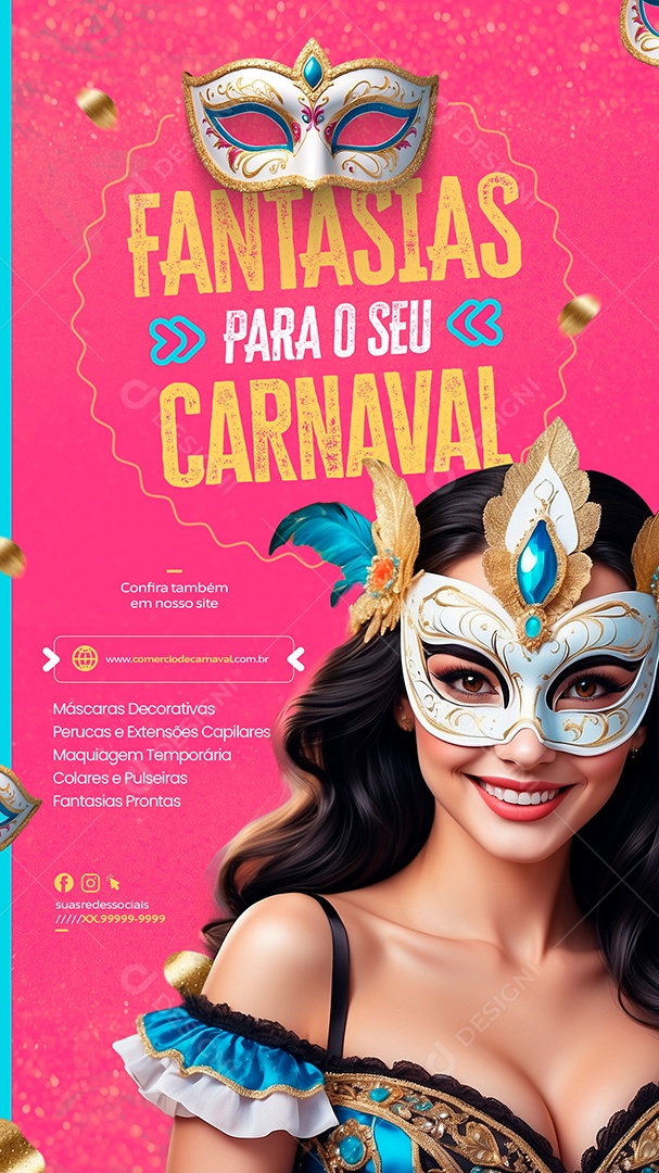 Story Costumes for Your Carnival Social Media Editable PSD