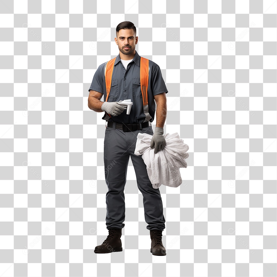 Man in Car Wash Automotive Cleaning Transparent PNG