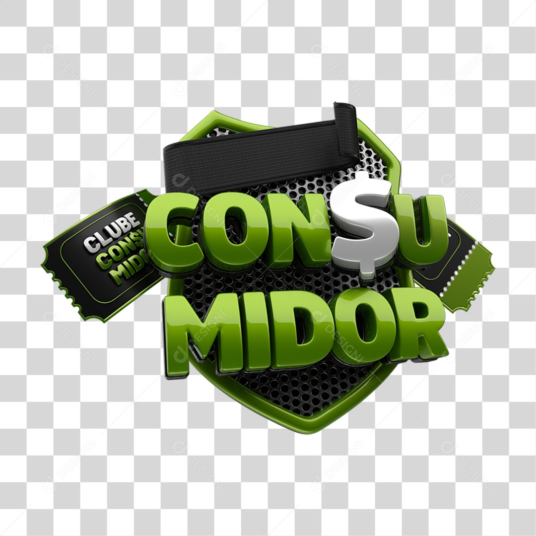 Selo 3D Consumidor PNG Transparente