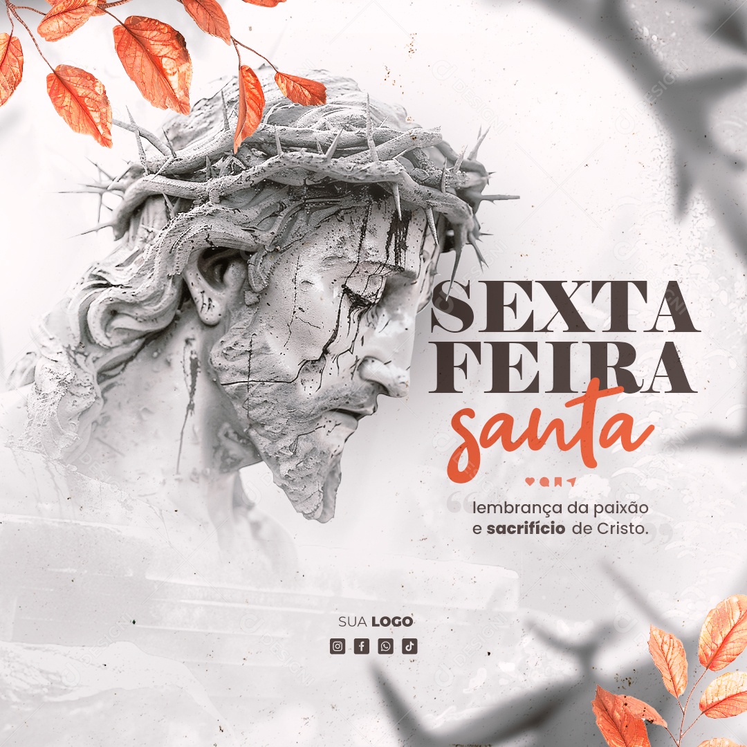 Sexta Feira Santa 29 De Março Lembrança Da Paixão E Sacrifício De Cristo Social Media Psd 0356