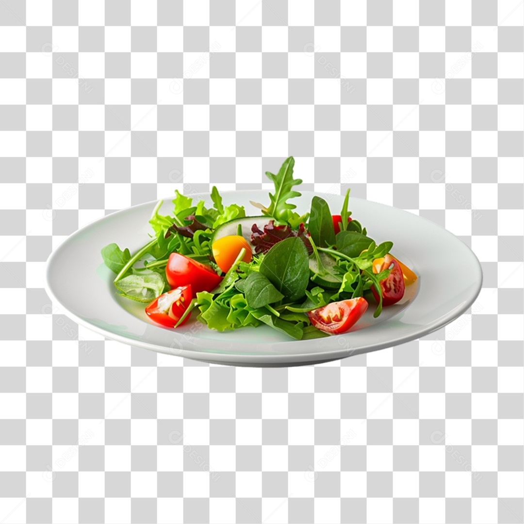 Prato de Salada PNG Transparente