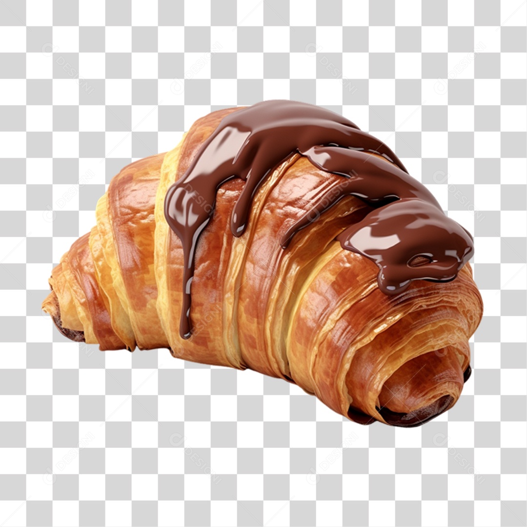 Croissant Assado PNG Transparente