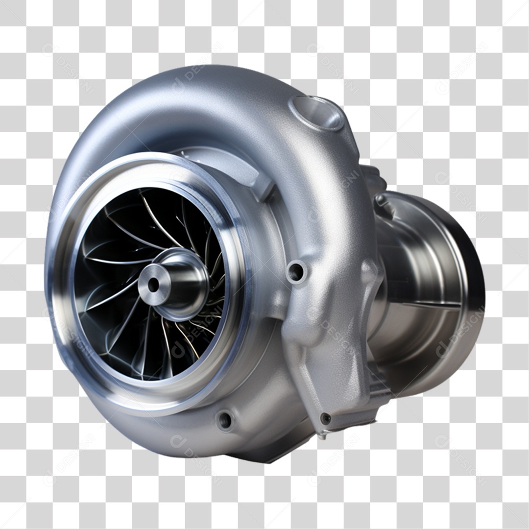 Turbina de Carro Metal PNG Transparente