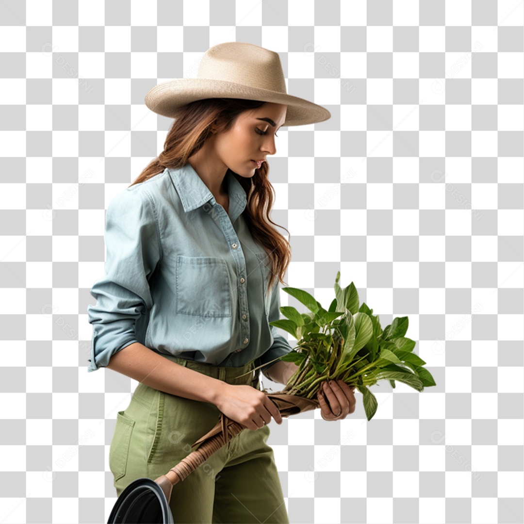 Transparent PNG gardener florist