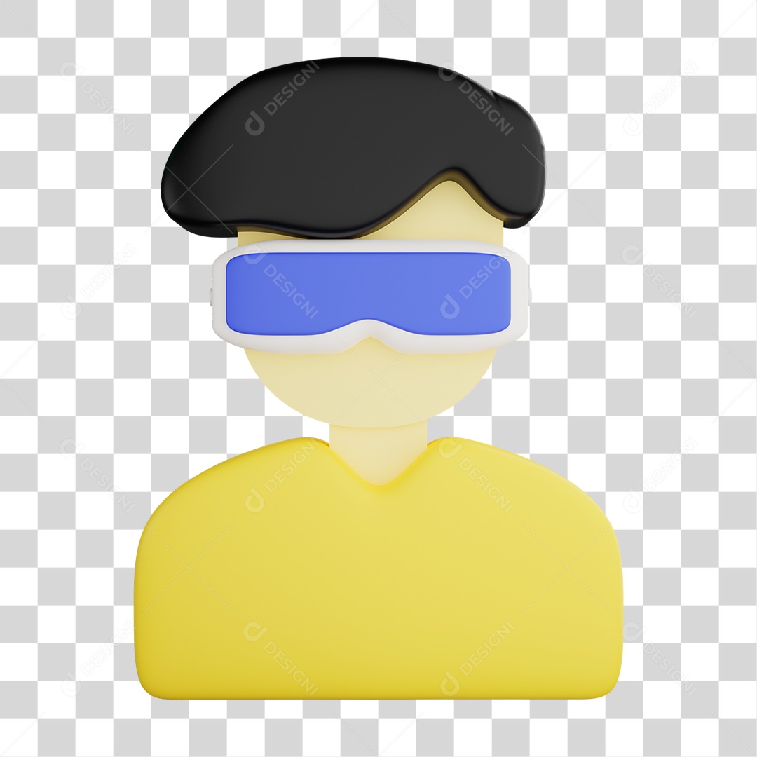 Homem Usando Óculos Vr PNG Transparente