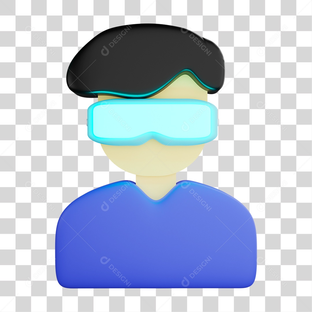 Man Using Glasses Vr PNG Transparent