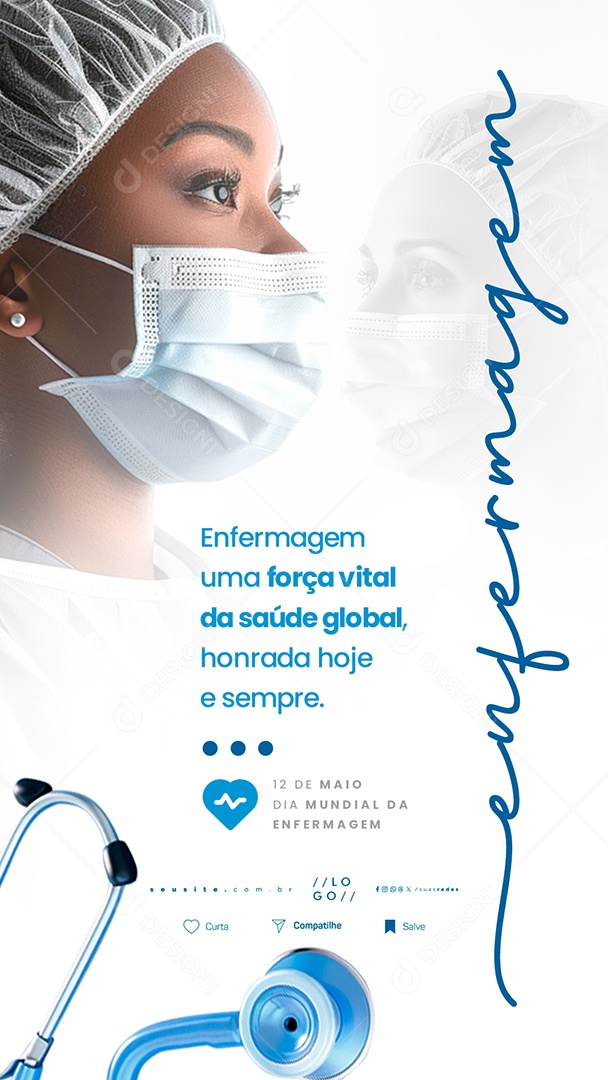 World Nursing Day Story 12 May Social Media PSD Editable