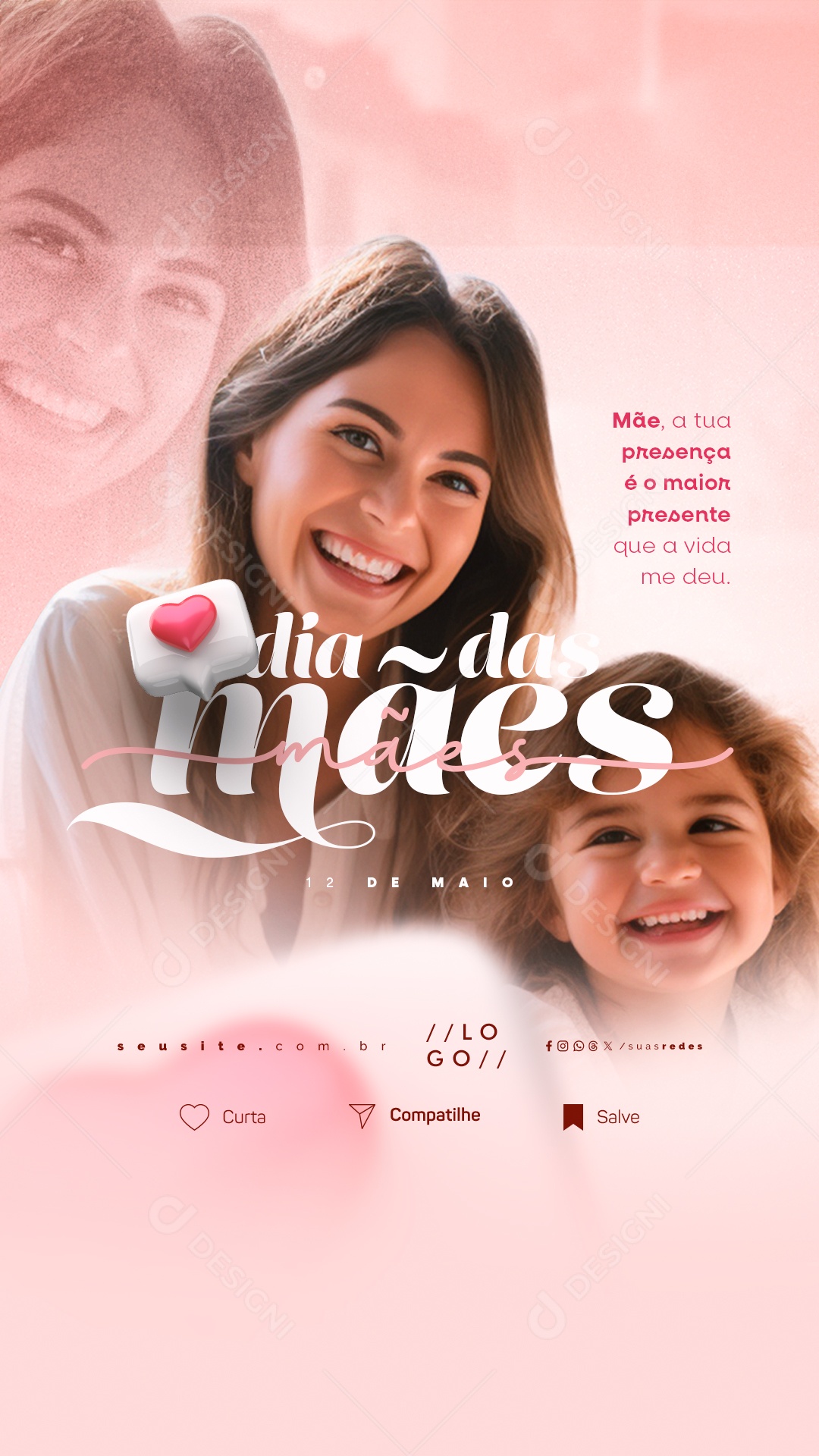 Story Dia Das Mães 12 de Maio Social Media PSD Editável