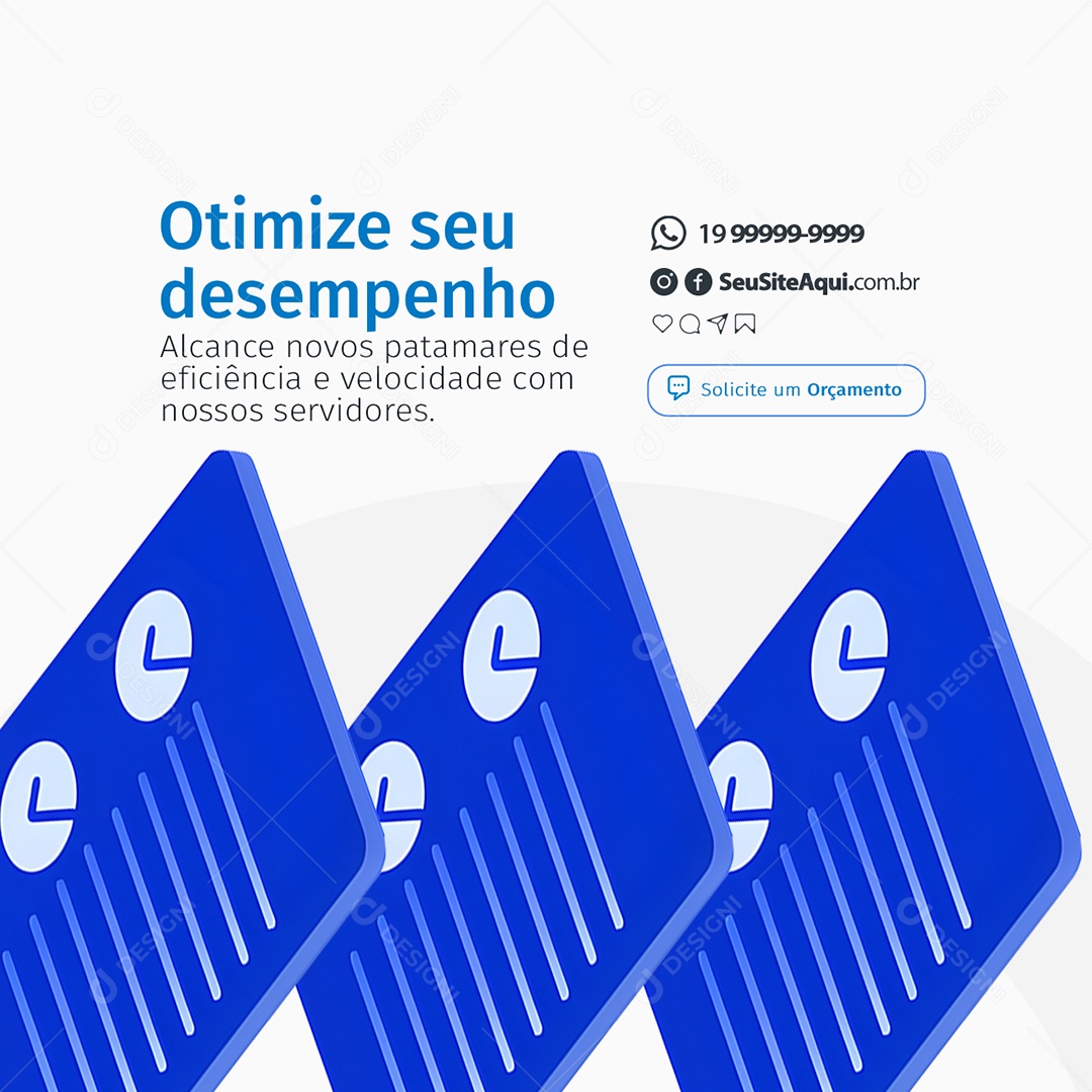 Ótica Internet Otimize seu Desempenho Social Media PSD Editável