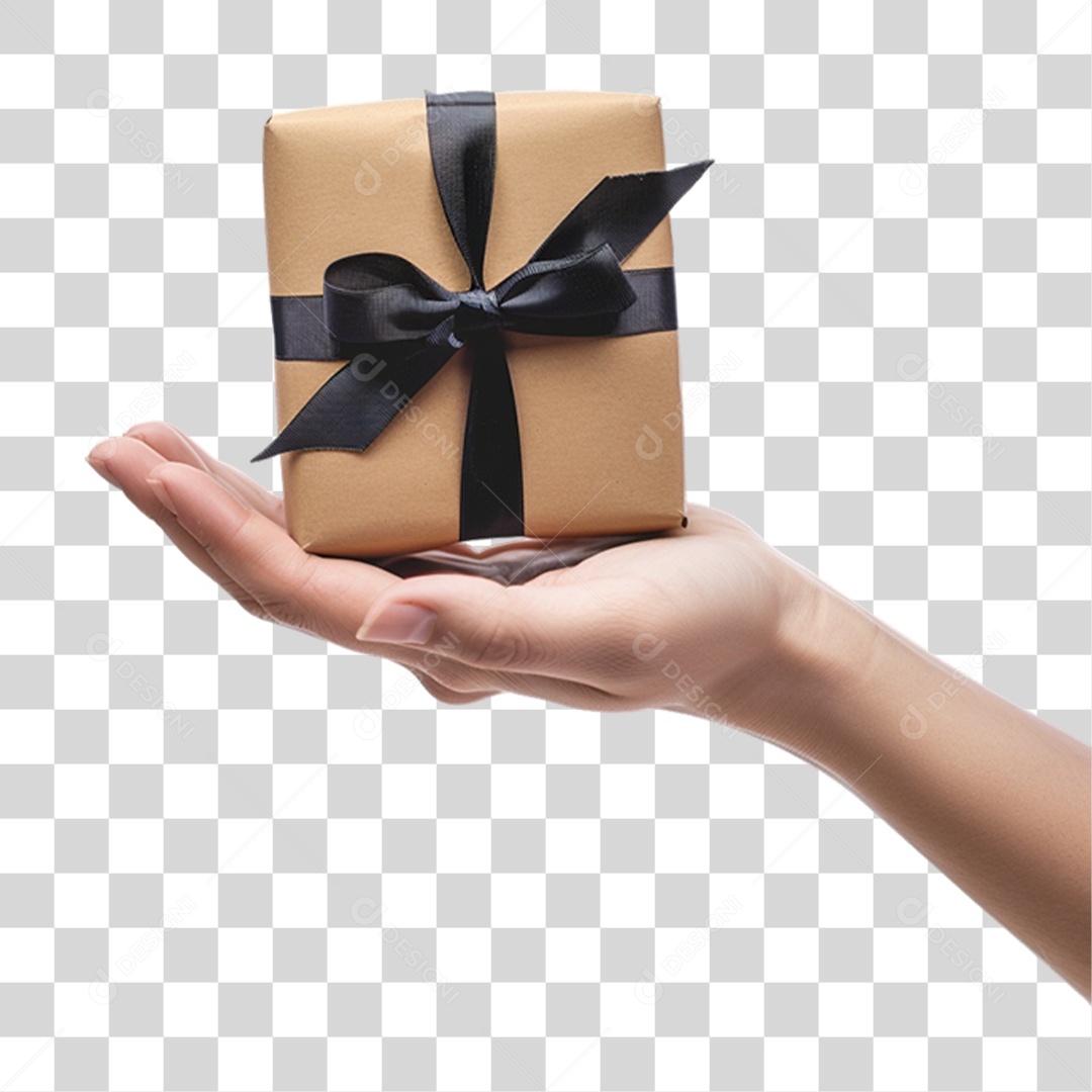 Hand Holding Transparent PNG Gift Box