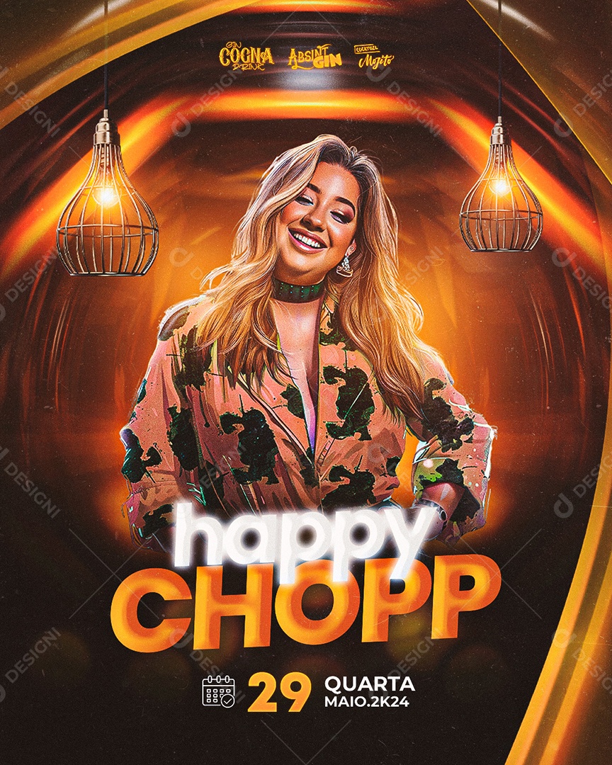 Happy Chopp Social Media Editable PSD Flyer