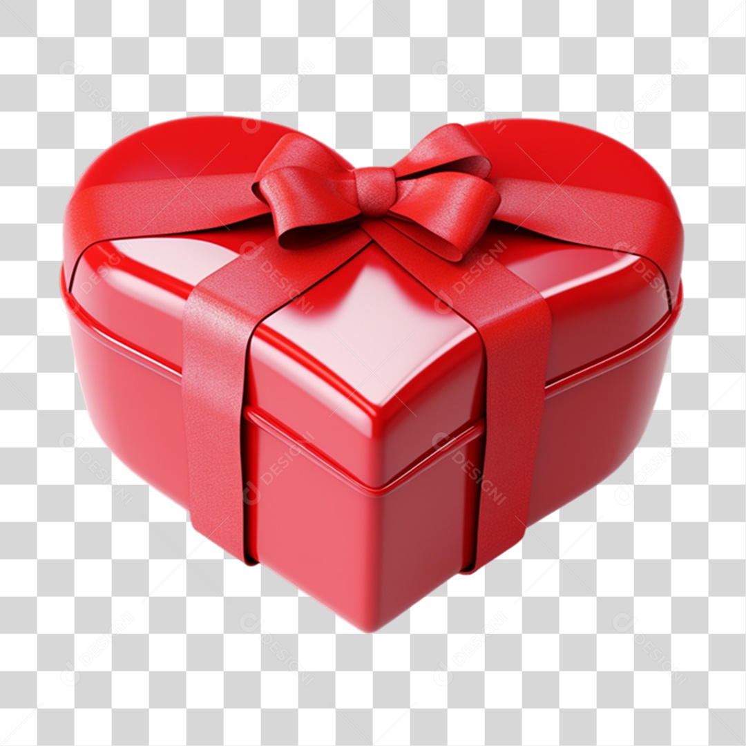 Transparent PNG Heart Shaped Gift Box