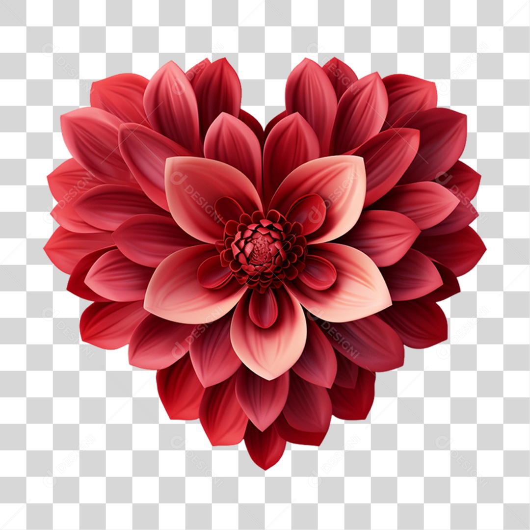 Heart Shaped Flowers Transparent PNG