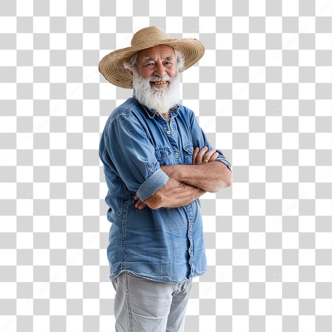 Homem Fazendeiro PNG Transparente