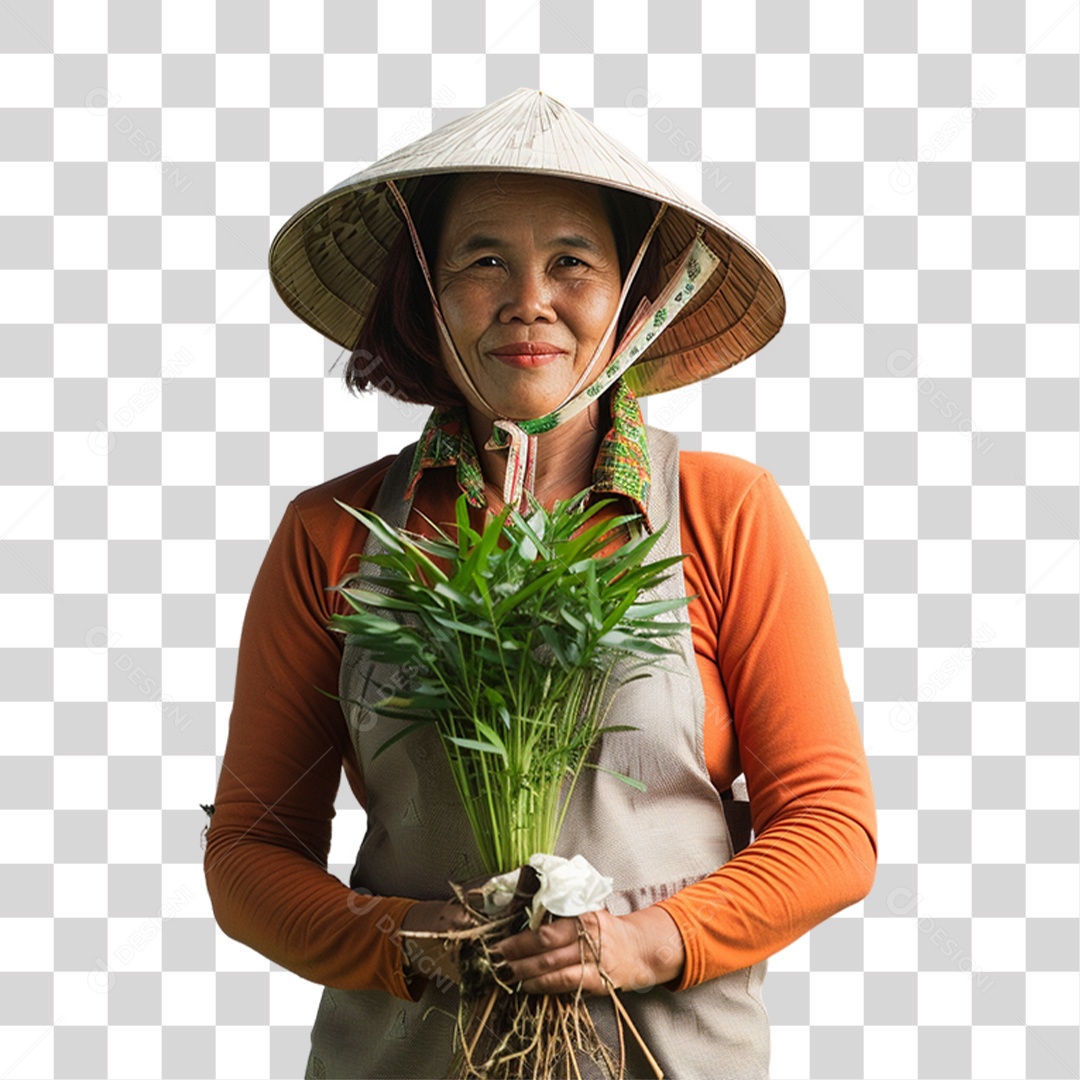 Mulher Agricultora PNG Transparente