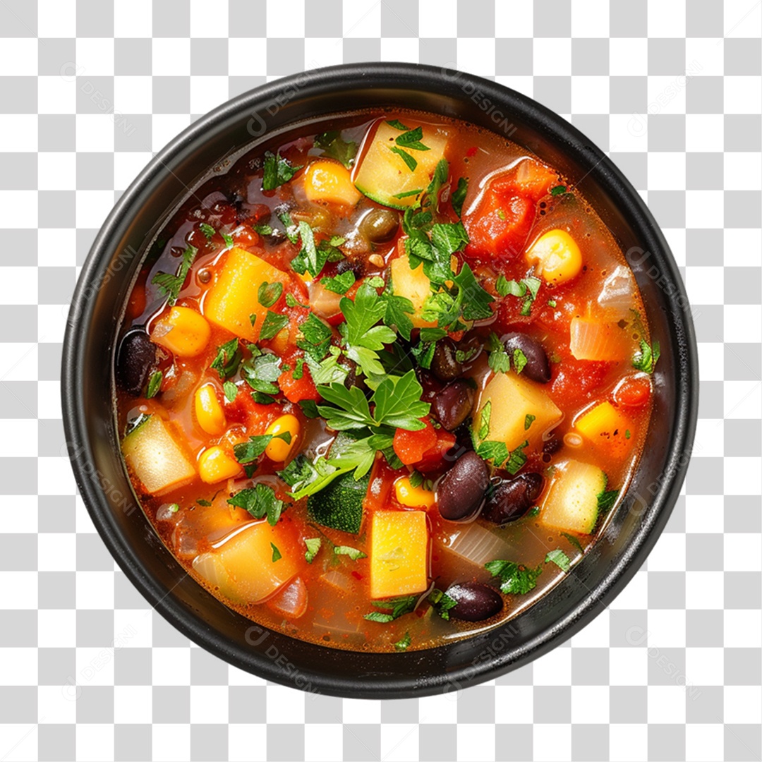 Various Flavor Soups Transparent PNG