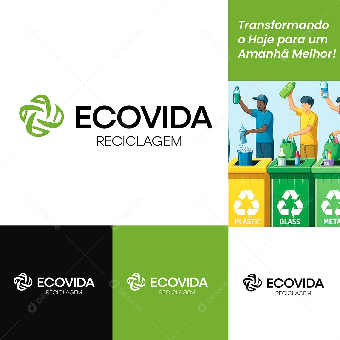 Logo Reciclagem Vetor Ai + EPS Editável