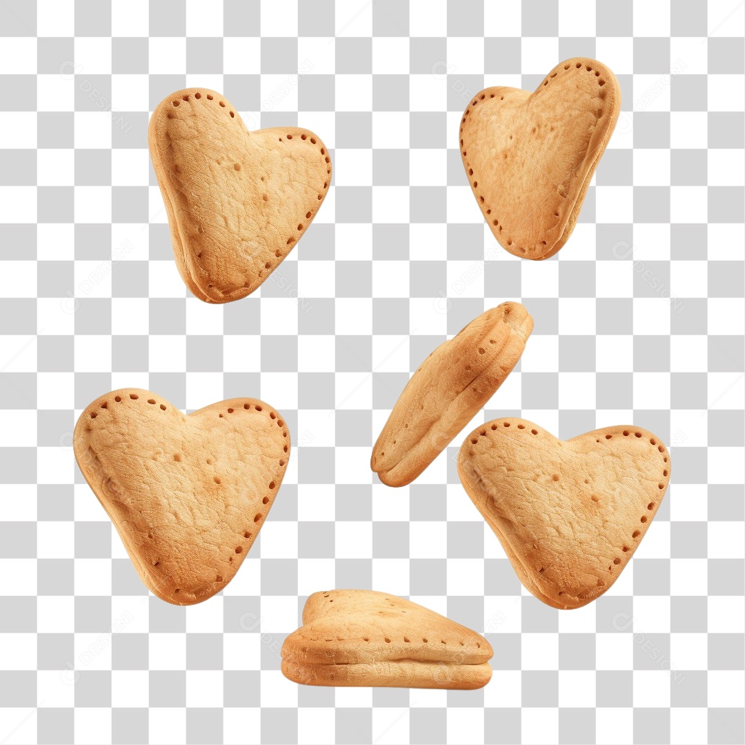 Heart Shaped Cookies Transparent PNG