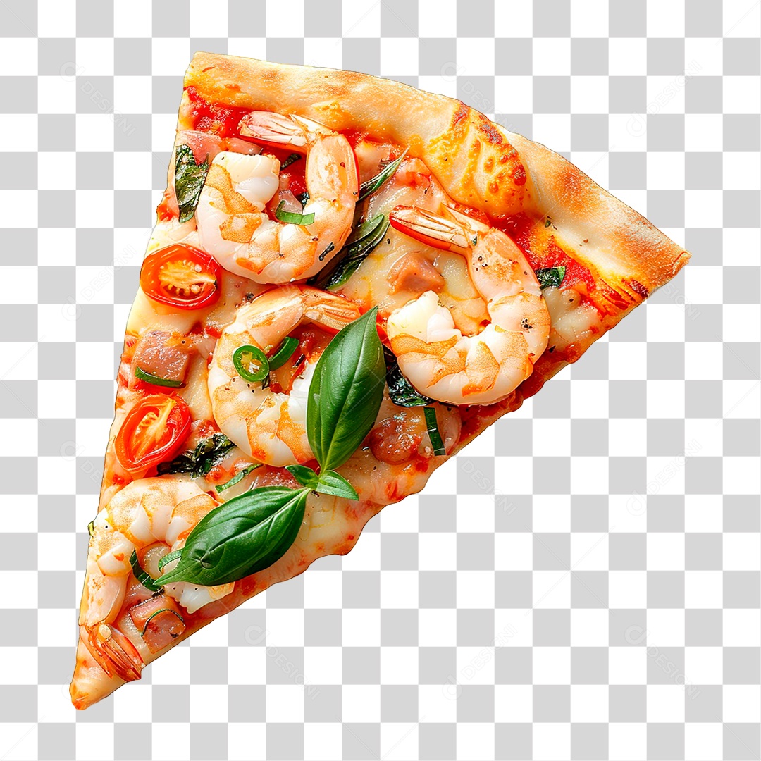 Elemento 3D Fatia de Pizza PNG Transparente