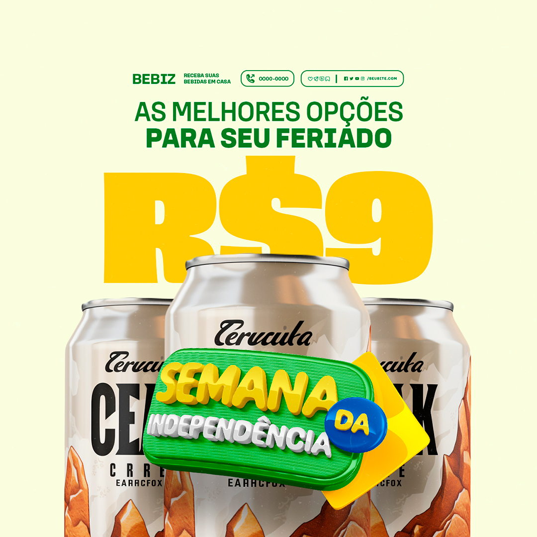 Motion Semana da Independência Cervejaria As Melhores Opções After Effects Editável