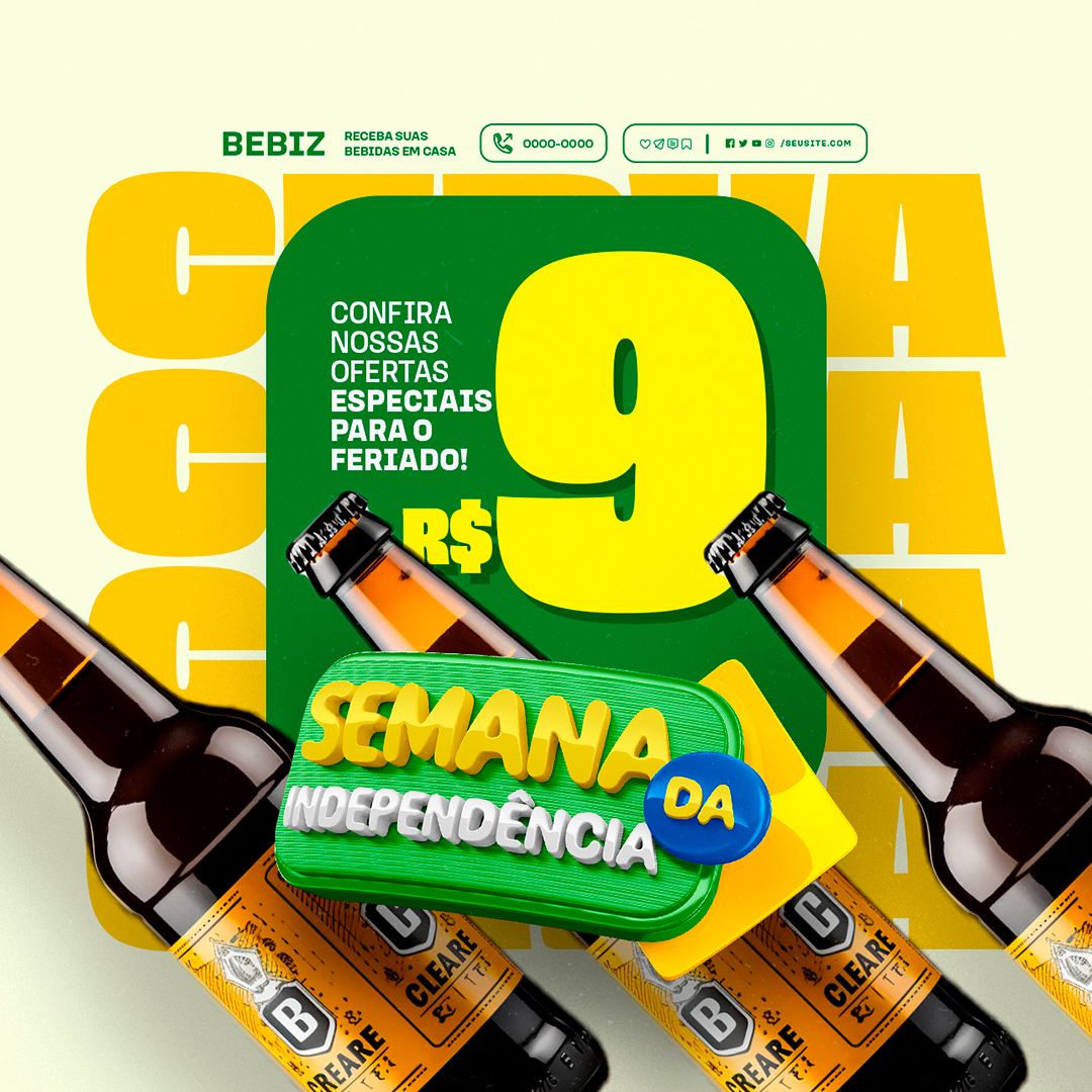 Motion Semana da Independencia Cervejaria Ofertas Especiais Para o Feriado After Effects Editável