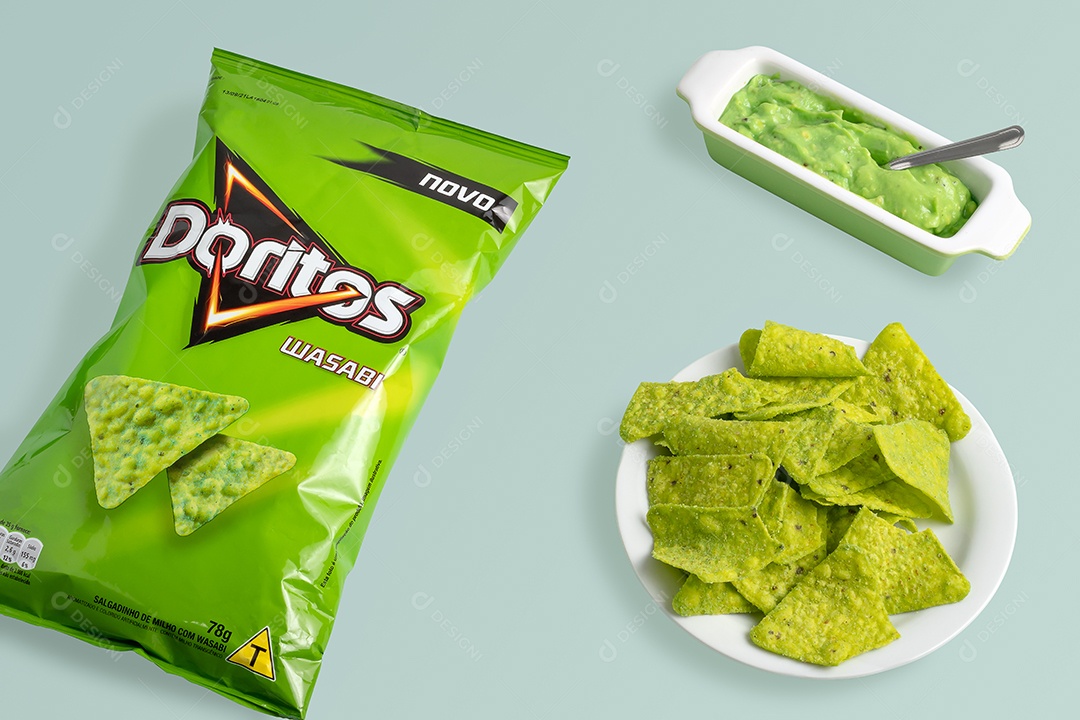 Pacote de doritos de wasabi