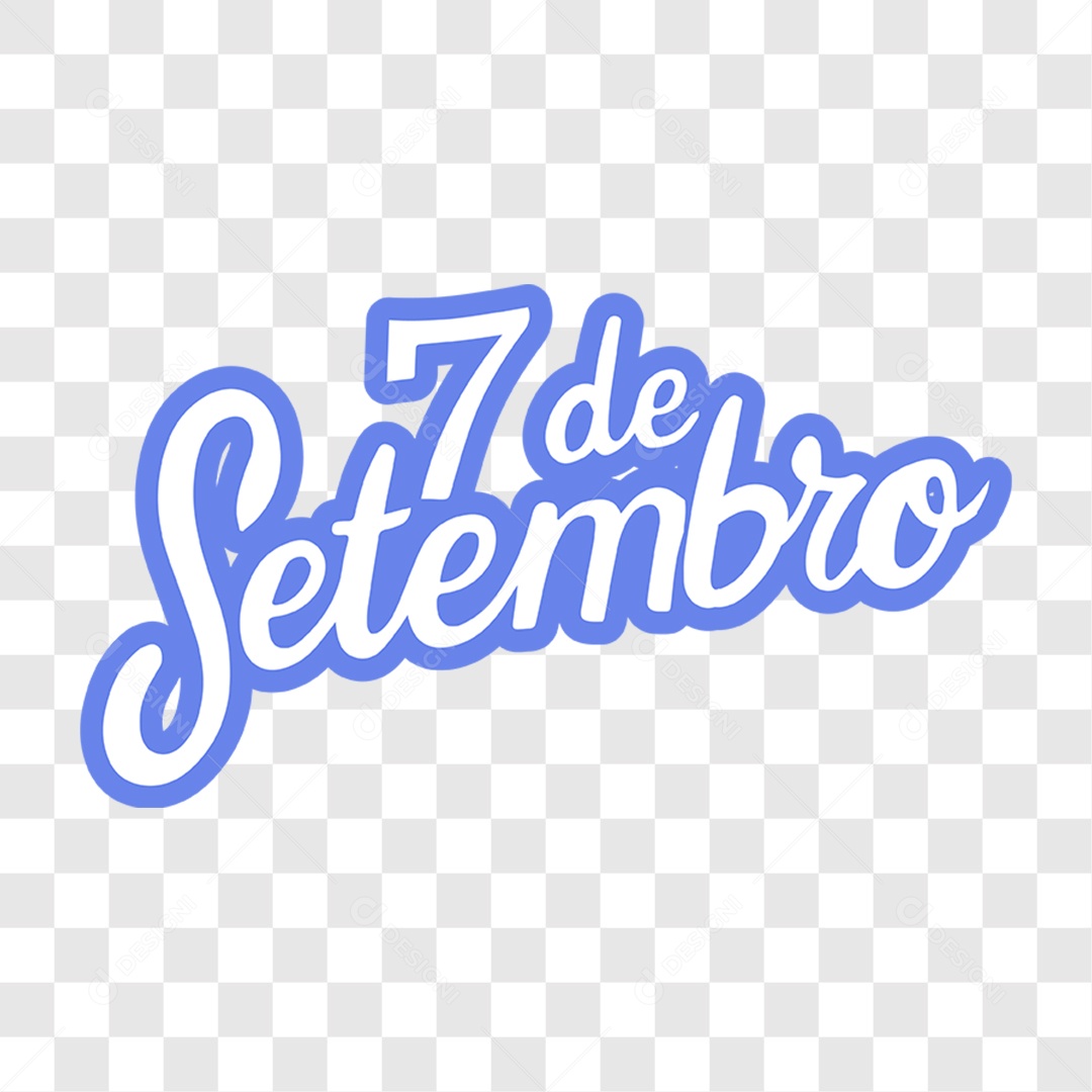 Lettering 7 de Setembro EPS + PNG