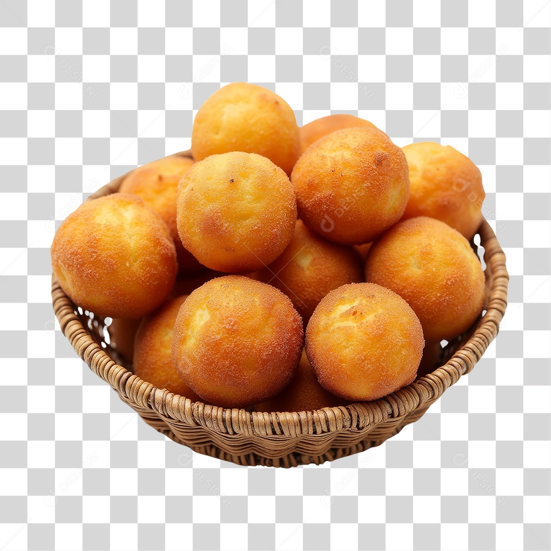 Bolinho Frito PNG Transparente