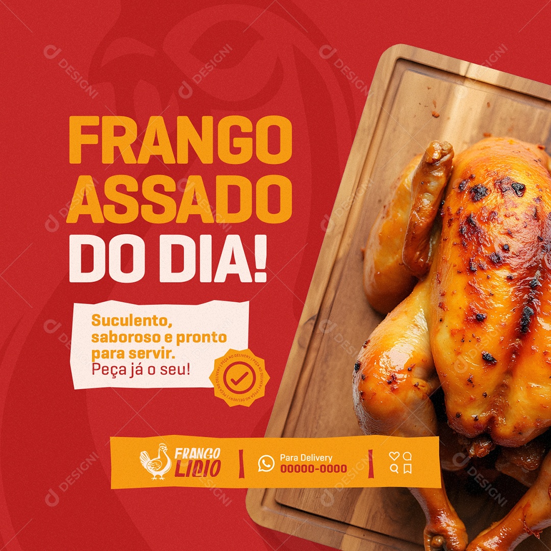 Rotisserie Frango Assado do Dia Social Media PSD Editável