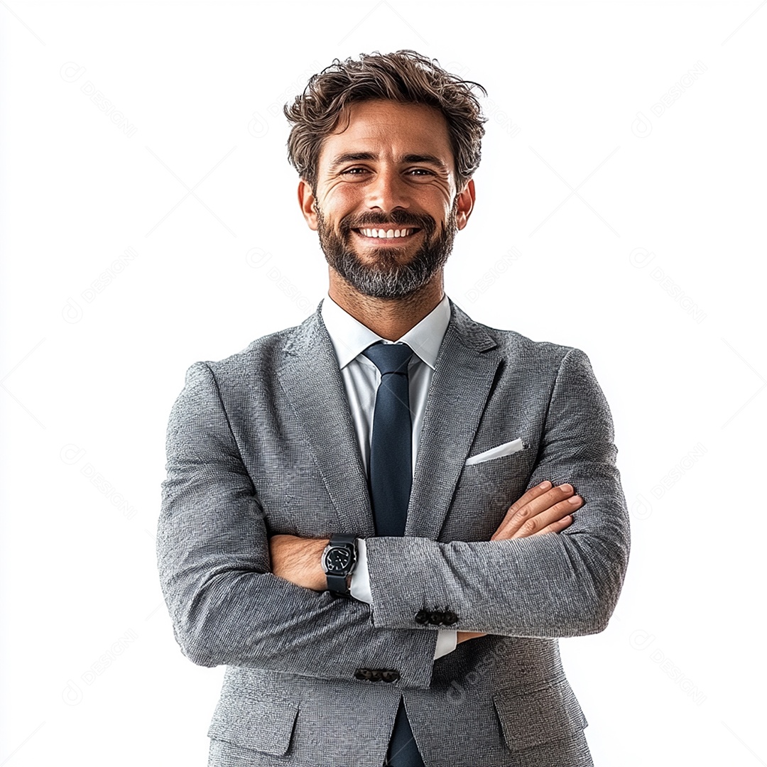 Homem empresário sobre fundo isolado