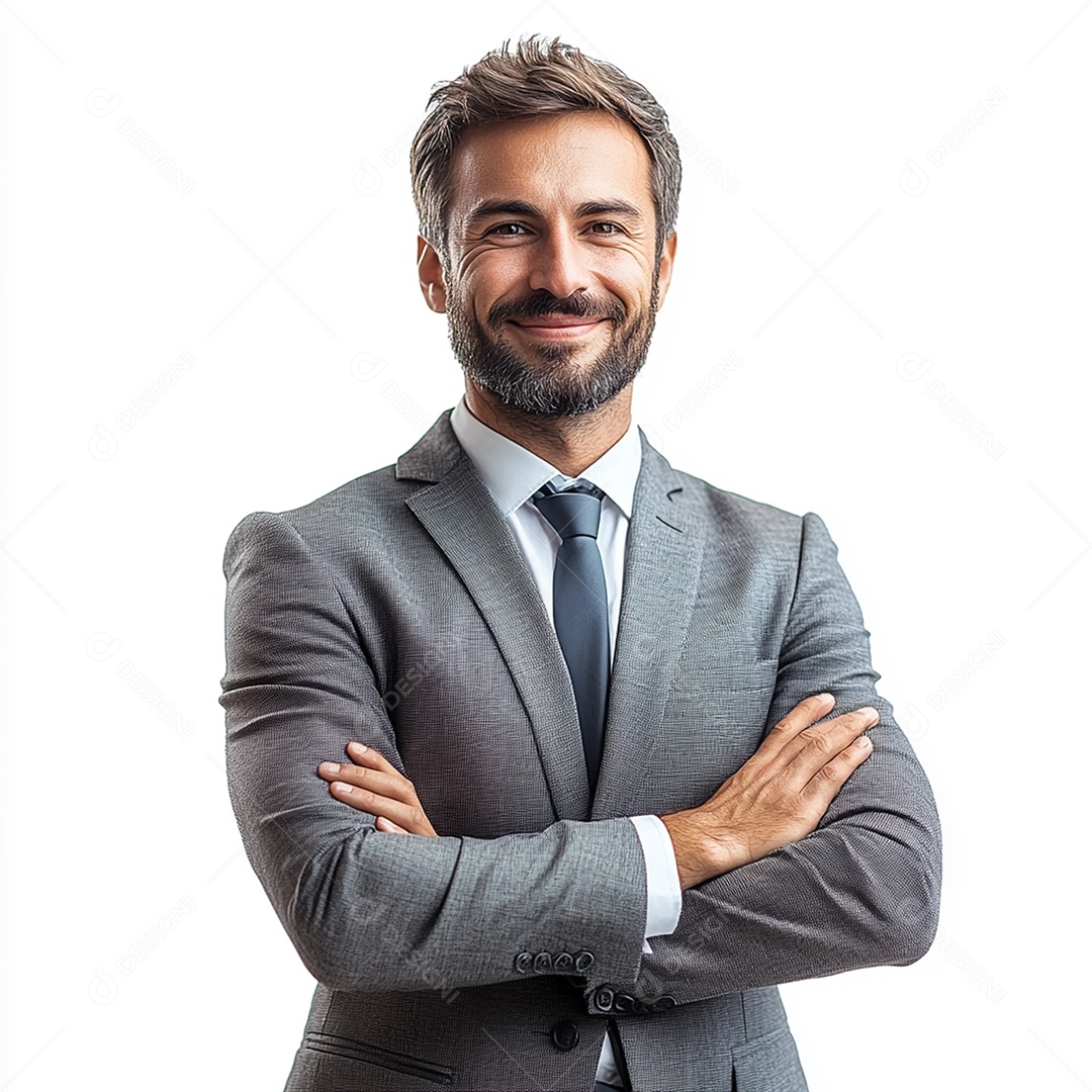 Homem empresário sobre fundo isolado