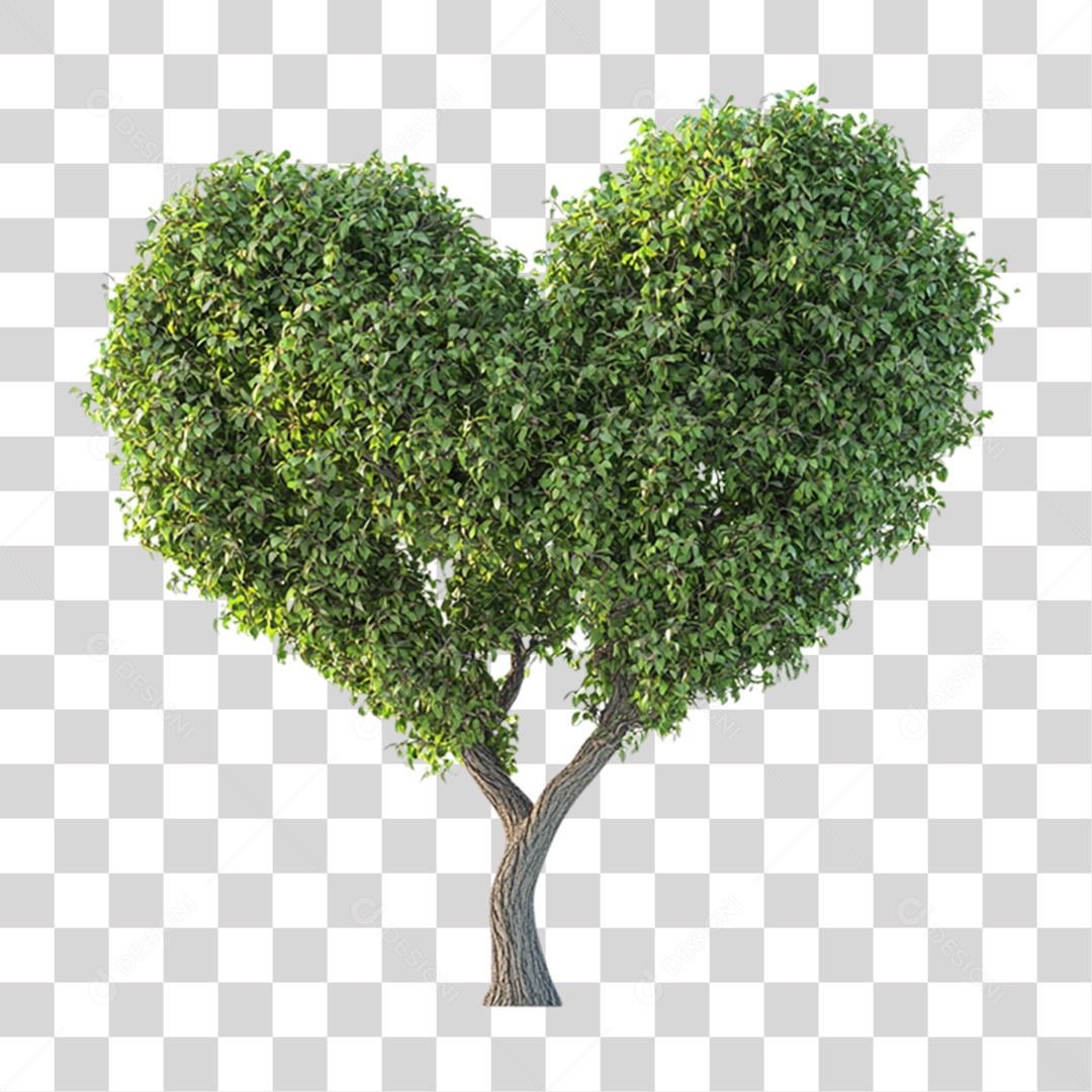 PNG Heart Shaped Tree Transparent