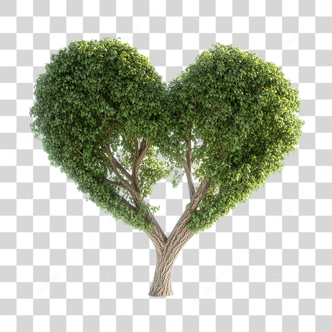 PNG Heart Shaped Tree Transparent