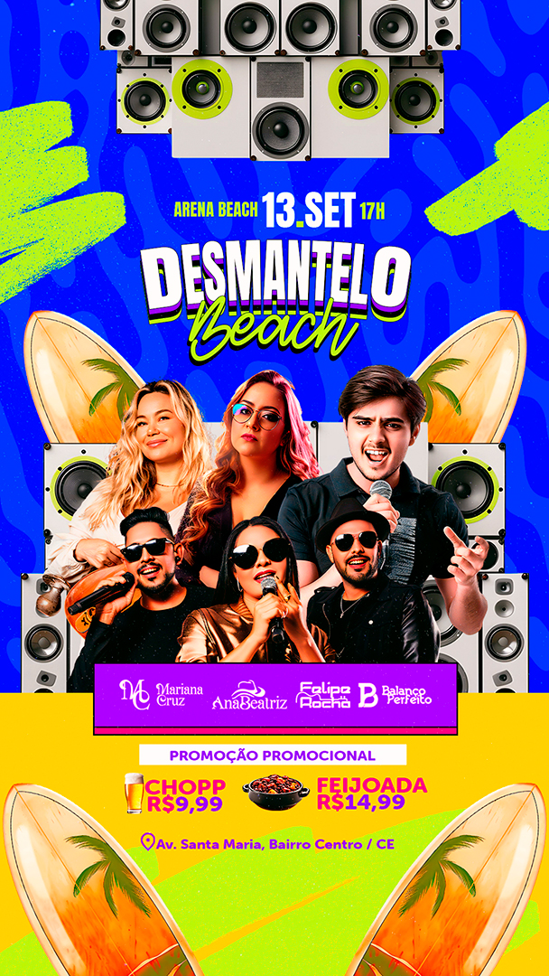 Motion Story Flyer Desmantelo Beach Social Media After Effects Editável