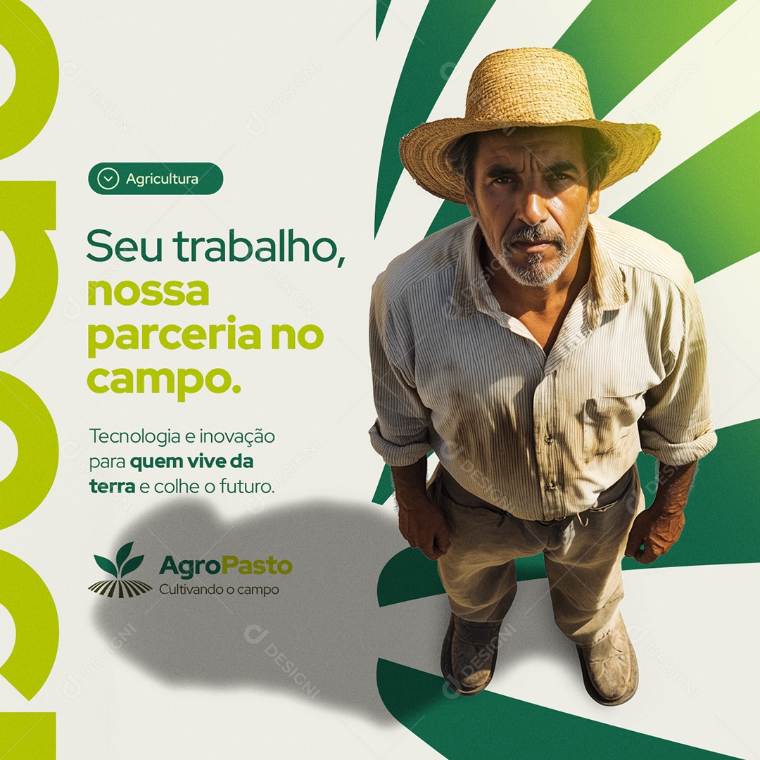 Agropecuária Seu Trabalho Nossa Parceria no Campo Social Media PSD Editável