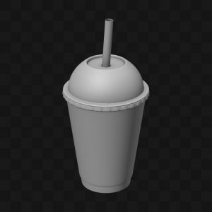 Copo Milkshake - Modelo 3D