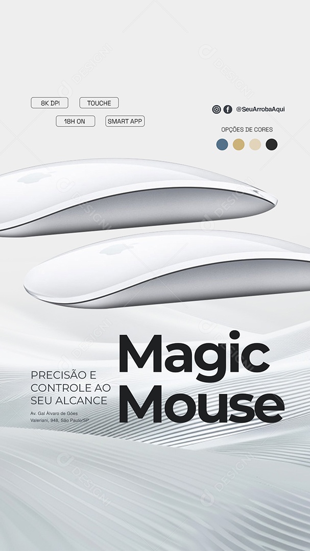 Story Loja da Apple Magic Mouse Social Media PSD Editável