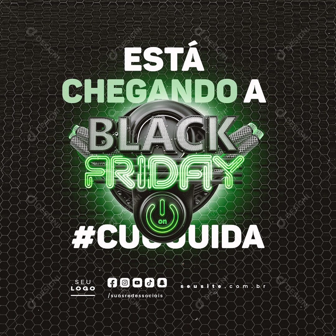 Está Chegando a Black Friday 05 de Novembro Social Media PSD Editável