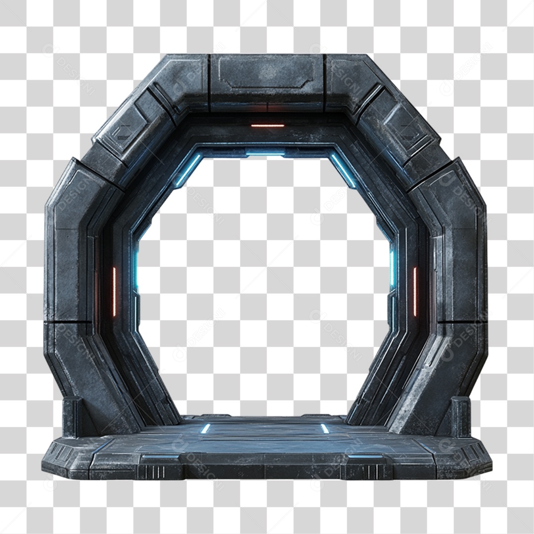 Portal de Metal PNG Transparente