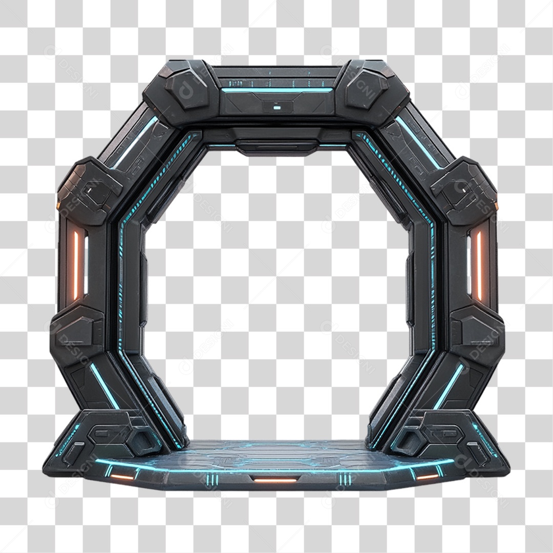 Portal de Metal PNG Transparente