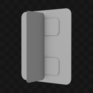 Placa Vertical - Modelo 3D