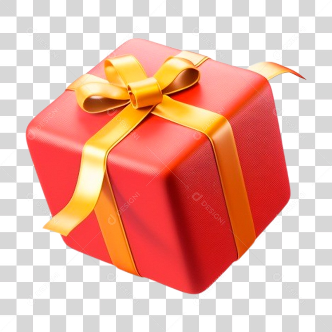 3D Element Gift Box PNG Christmas Charm Transparent