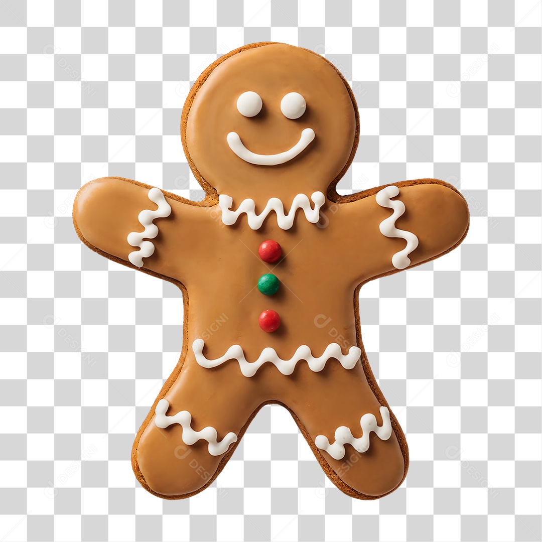 Boneco de Biscoito PNG Transparente