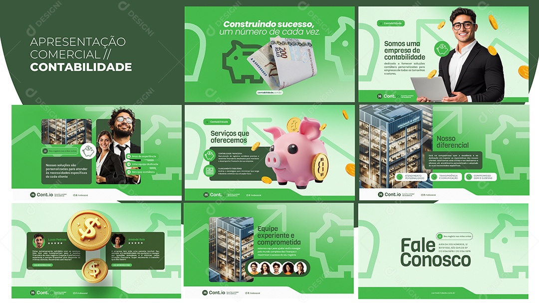 Apresentação Comercial Contabilidade PSD Editável